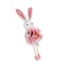 Easter Rabbit Figurine Ornament Colorful Rabbit Doll Hanging Decoration for Living Room Bedroom Window Balconies Garden