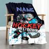 Hockey5588 Customize Your Name Blanket Throw Customizable Blanket Ultra-Soft Suitable for Office Chair Nap Couch Picnics Four Seasons Multipurpose
