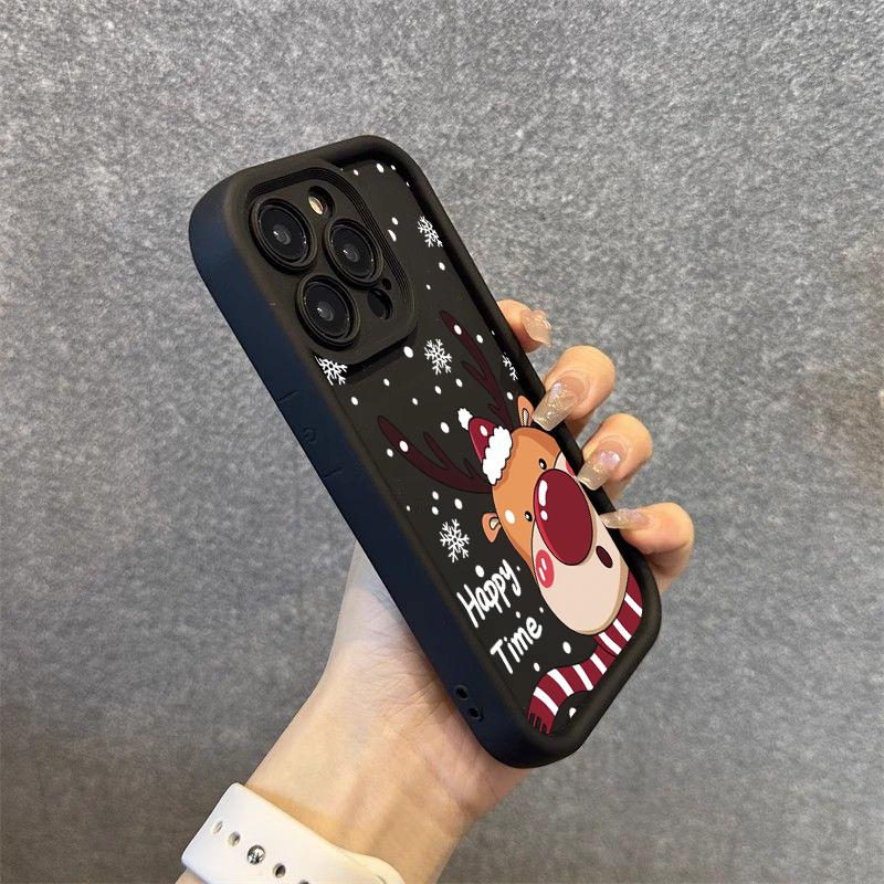 For Xiaomi 14T Case Poco F6 Case Christmas Deer Phone Case for Xiaomi Mi 11 Lite 13T 13 12T 12 14 Poco M6 X6 X5 X3 F5 Pro Cover