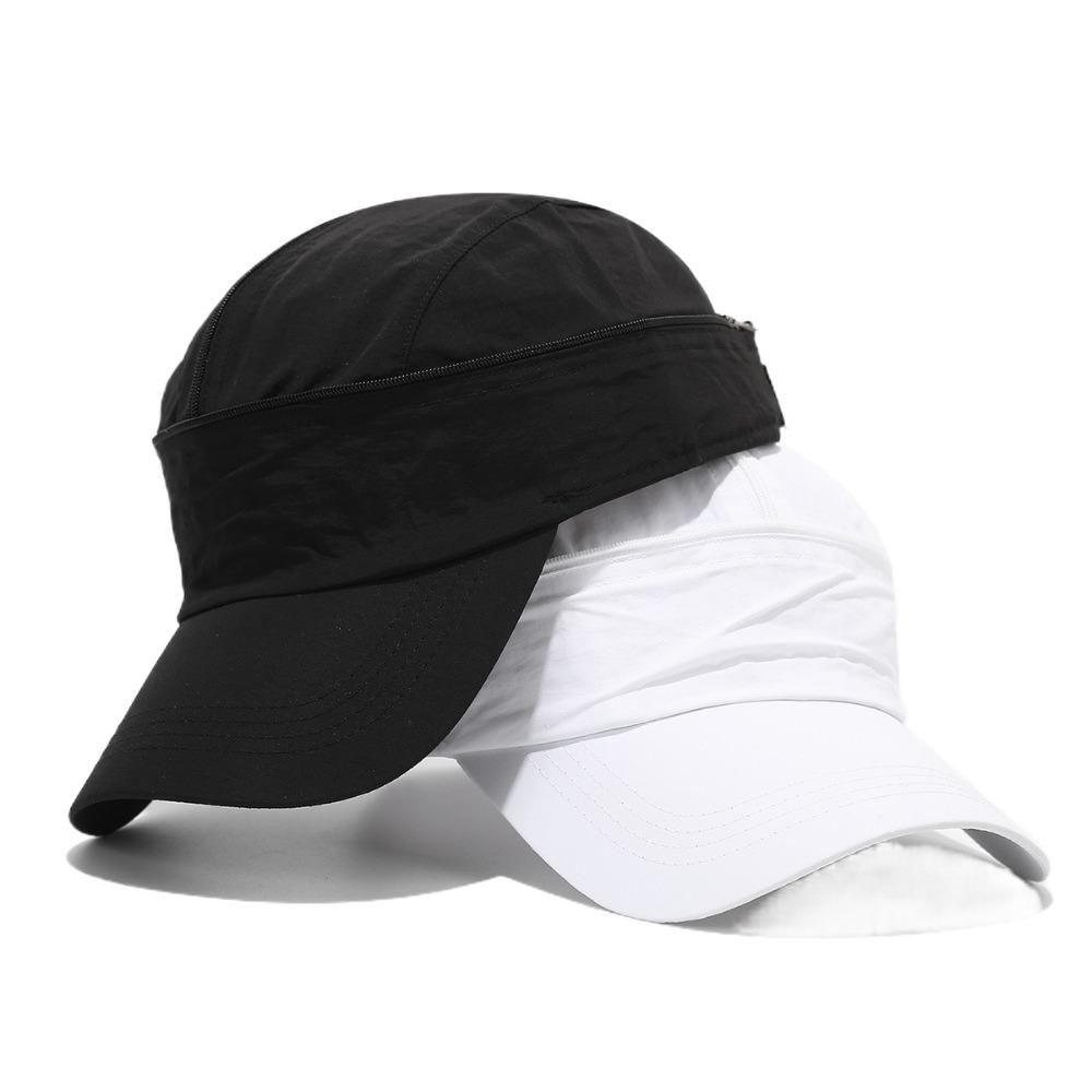 Solid Color Women Sun Hat Quick Dry Empty Top Hat Breathable Sunscreen Baseball Hat  Hiking