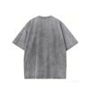Herren Schweres Gewaschenes Vintage Lockeres Drop Shoulder Kurzarm T-Shirt