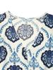 Summer French Resort Style Deep V-Neck Printed Maxi Dress