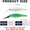 Lucky Craft USA Pointer Salzwasser-Angelköder Minnow Super Glow OB Sexy 100DD-S - (653 Stint)