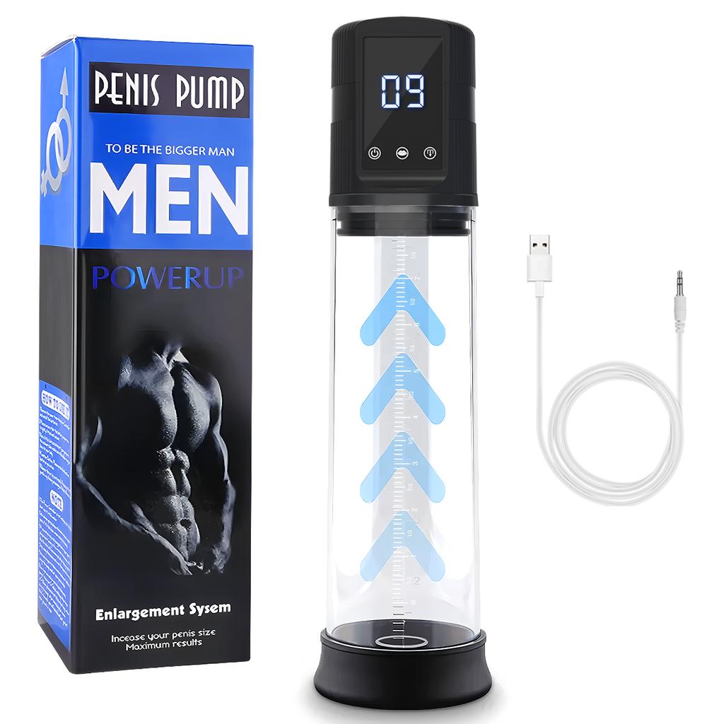 Automatic Male Masturbators Penis Vacuum Sucking Pump 9 Sucking Vibrator Penis Enlargement Enhance Delay Trainer Sex Toy for Men