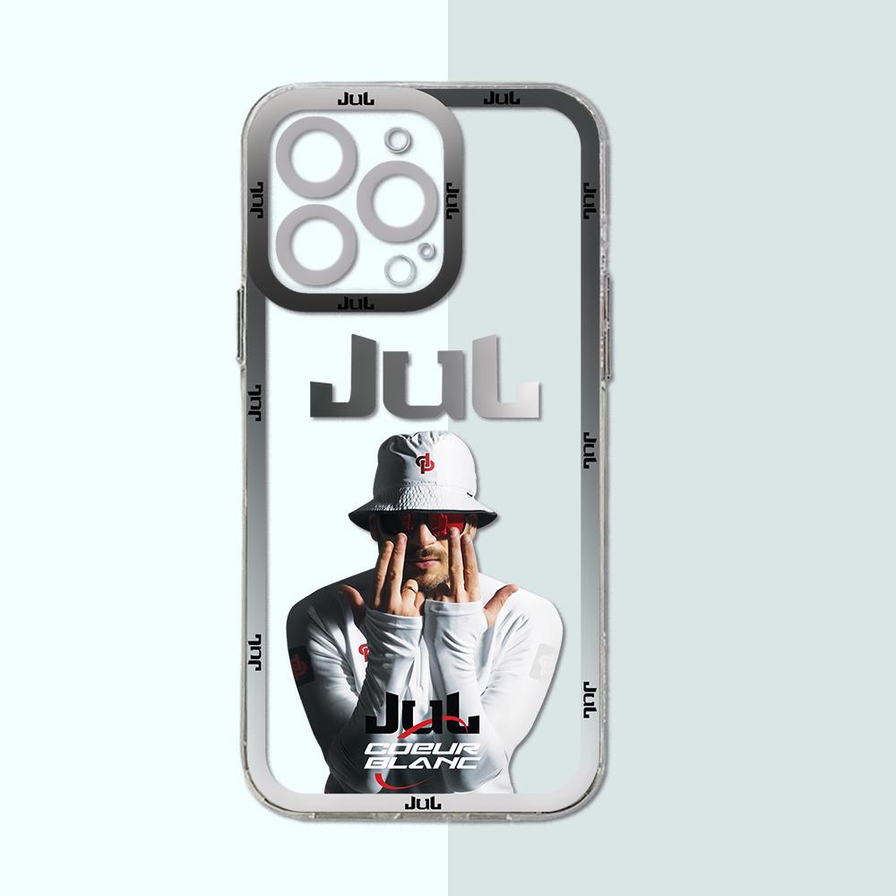 

JuL C est Pas Des Lol Rapper Phone Case For iPhone 16 15 14 13 12 11 Mini Pro Max X XR XSMax 7 8 Plus Transparent Cover iPhone 11