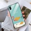 Popular Stylish Ins Tempered Glass Phone Case for iPhone Samsung Galaxy Infinix TPU Soft Edge Shockproof Cover Cases