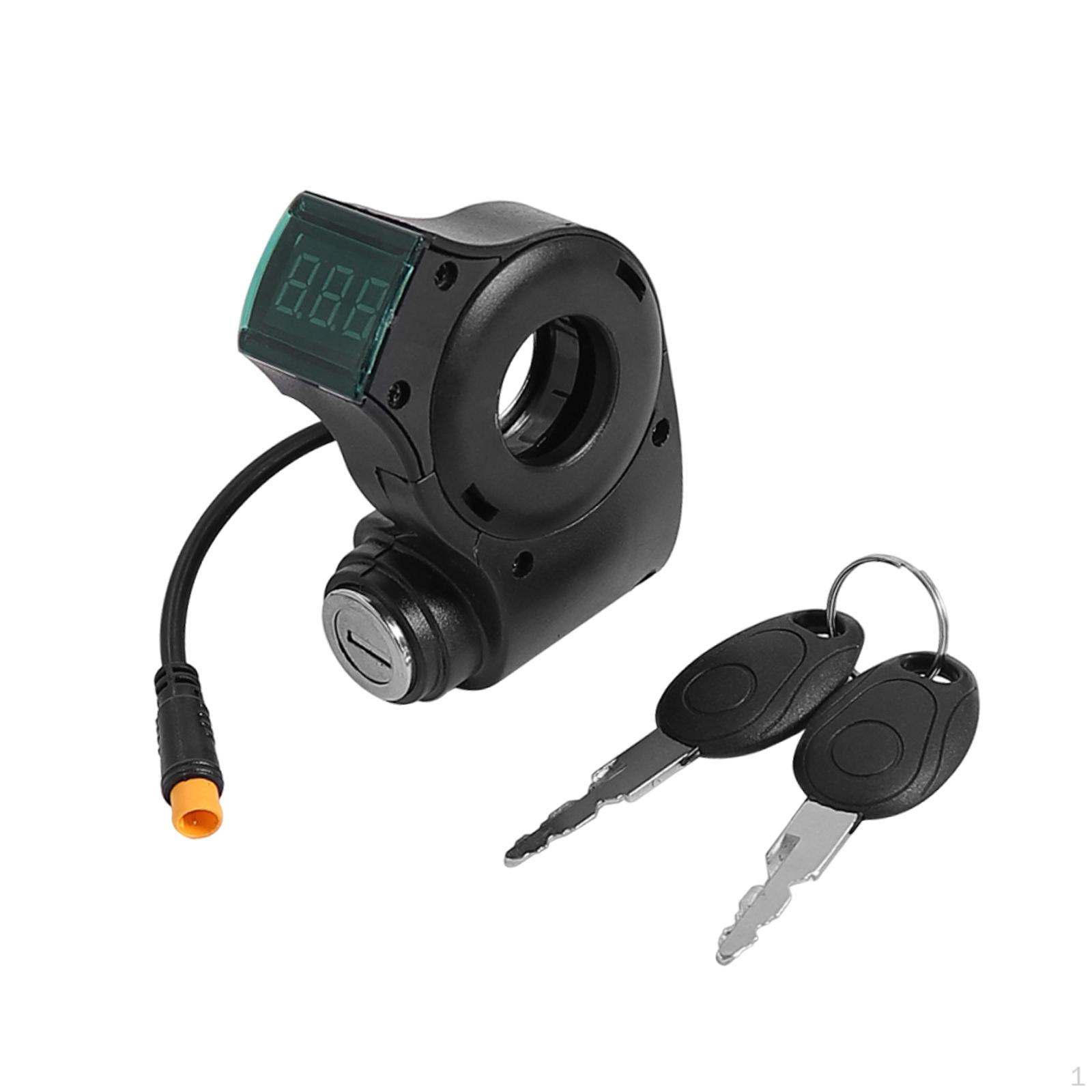 

Electric Bike Switch Lock with Keys Stable Compact Power Replaces Accessories