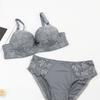 Set Reggiseno in Pizzo Francese Taglie Forti Moda Comodo e Sexy Slip Push-up e Modellante
