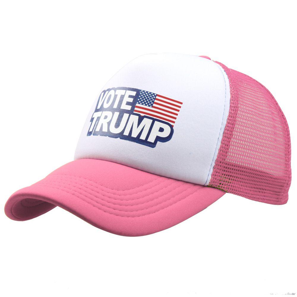 Trump Vote Presidential Election Retro Summer Truck Adult Net Hats Unisex Cap