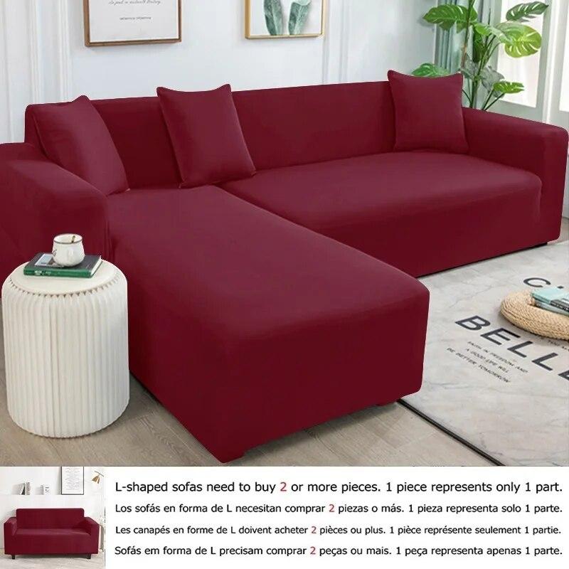 1/2/3/4 Seater Stretch Spandex Sofa Cover All Inclusive Couch Slipcovers Living Room Furniture Protector