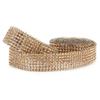 1m Strass Glasgewebe Band Eisen auf Aufnäher Brautkleid Schuhe Besatz (  Farbe)