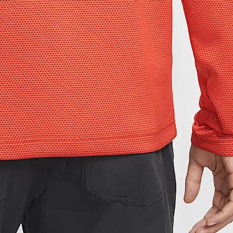 Nike Victory Dri-Fit Comfortable Long Sleeve Golf Shirt Men tops Orange FZ7463-809
