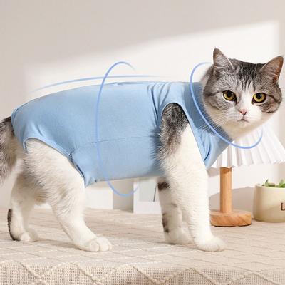 New Anti-licking Cat Weaning Suit Jumpsuit After Surgery Kitten Recovery Clothes Clothing Vest Cat Sterilization Suit For Pet