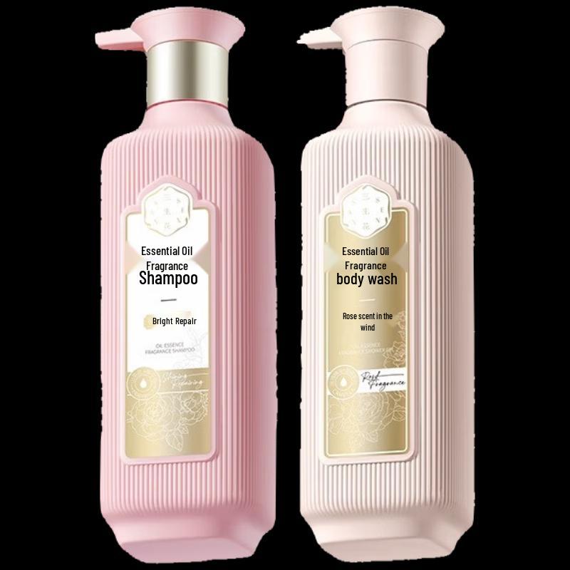 Sansheng Flower Brightening Shampoo & Rose Shower Gel Set