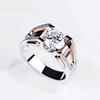 ZY New Jewelry Ornament's Ring 2 Karat Two-Color Ring Personality Atmosphere Man's Ring Luxury Jewelry