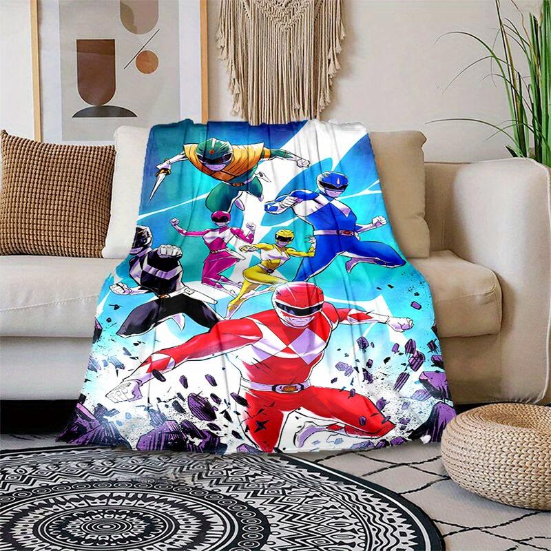 1pcPower Rangers Blanket - Soft and Comfortable for All Seasons - Perfect Gift for Fans of
