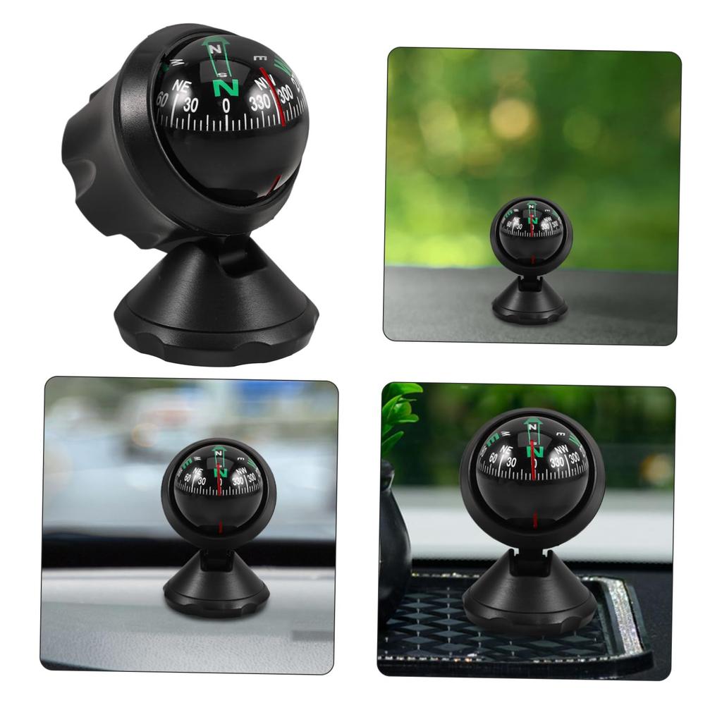 SUPVOX Car Compass, Compass, Compass, Compass, Ball-Shaped, High Precision, Angle Adjustable, Multifunctional, Portable, Car