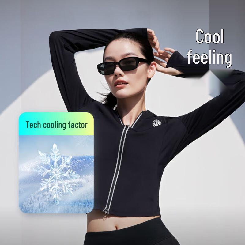 Bosideng Women's Short Hooded Sun Protection Jacket B40525162