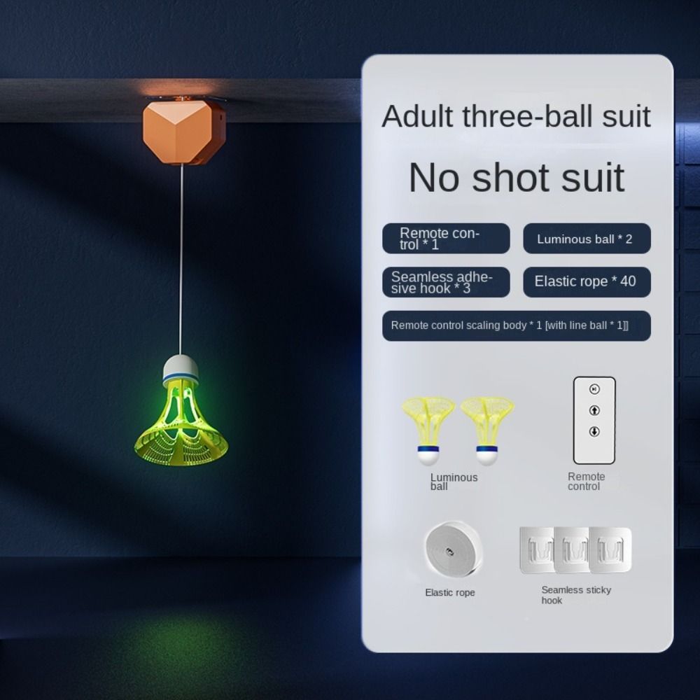 

1 Set Accompanying Practice Self Training Badminton Spin Self Training Shuttlecock Batting Practice B
