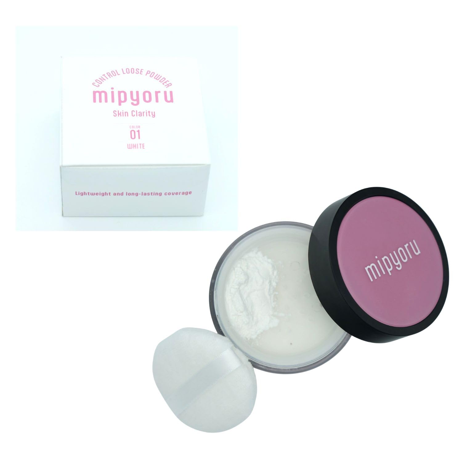 

mipyoru [Korean Loose Powder, Large 20g] Zero Powder Feel, Featherlight. A powder that controls shine and creates smooth skin. Sweat and sebum