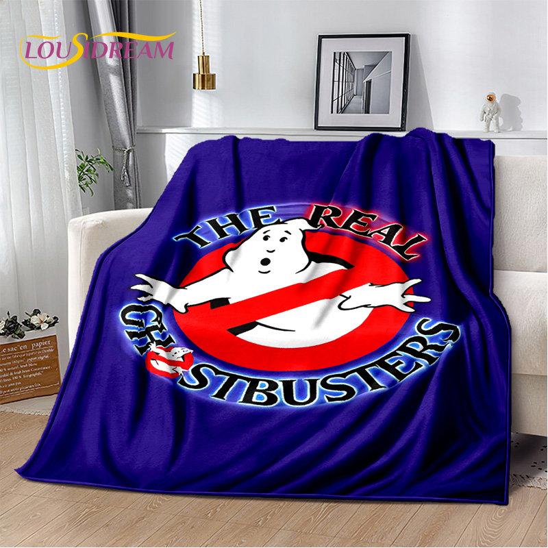 Cartoon G-Ghostbusters Movie Plush Blanket,Flannel Blanket Throw Blanket for Living Room Bedroom Bed Sofa Picnic Leisure Napping