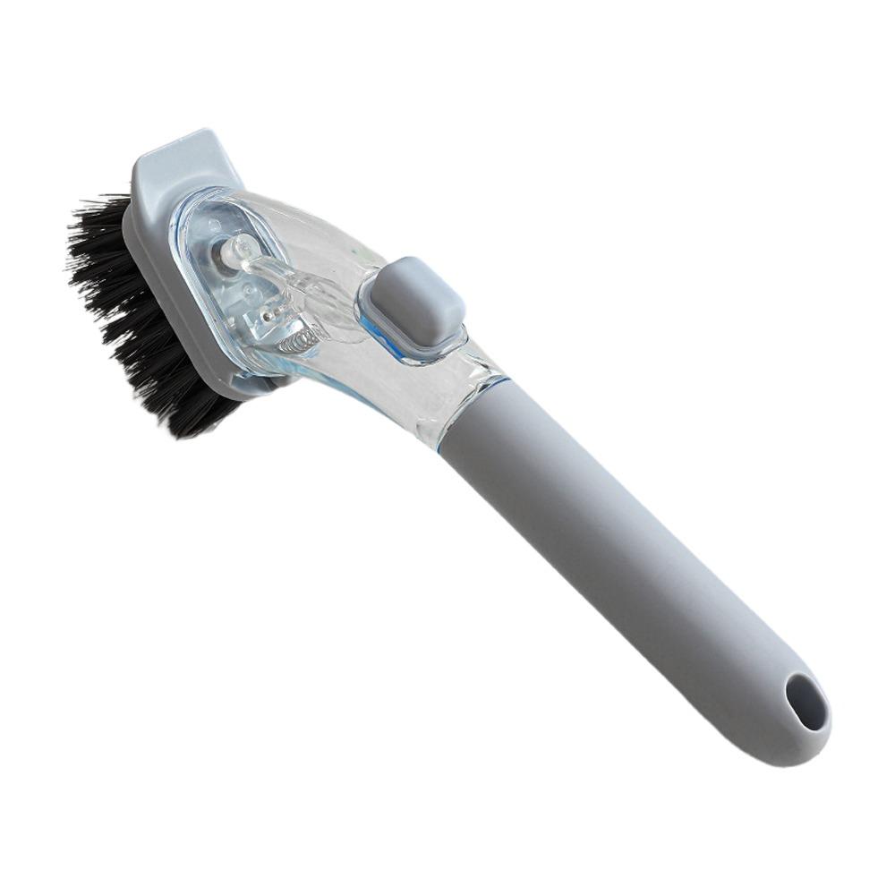 Household Kitchen Multifunctional Press Cleaner One Brush Does Not Hurt The Pot and Dirty Hands Kitchen Brush Pot Artifact