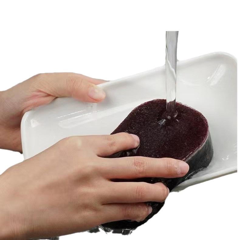 Schmirgel Hochdichteschwamm Radierer: Küchenreinigungsbürste zur Flecken- und Rostentfernung