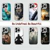 B-Black Myth Wukong White Shockproof Phone Case For iPhone 16,15,14,13,12,11,Pro,XS,Max,Plus,Mini,SE