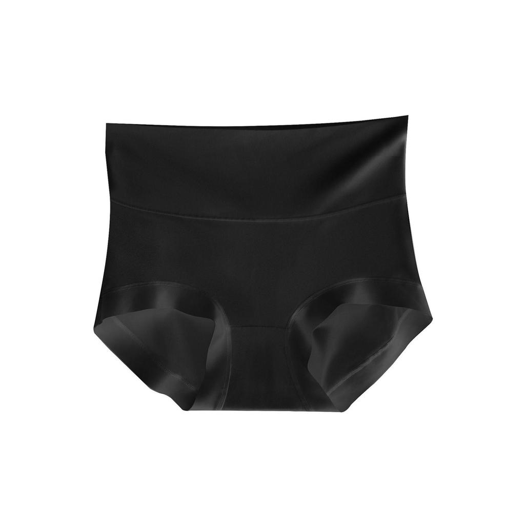 Cool & Breathable High-Waisted Women's Seamless Ice Silk Panties - Hip-Lifting, Tummy-Flattening