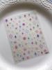 Color Hollow Star Nail Stickers, Y2K Self-Adhesive Pentagram Nail Decals, Colorful Mini Stars Suitable for DIY Press On Nails