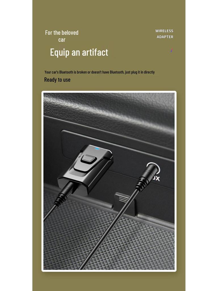 New 4-in-1 Bluetooth 5.4 Transmitter & Receiver Audio Adapter for Cars with Call Function.