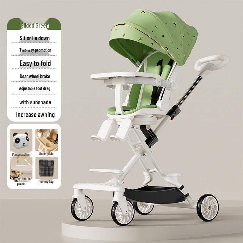 Baby Stroller: Lightweight, Reversible & Foldable Design