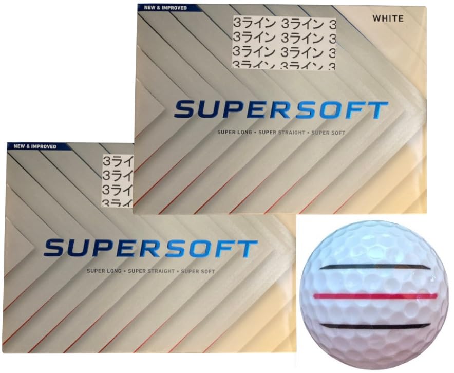 

[Hapiraki_Golf Line] SUPERSOFT Super Soft 2025 Model with Lines (White белый