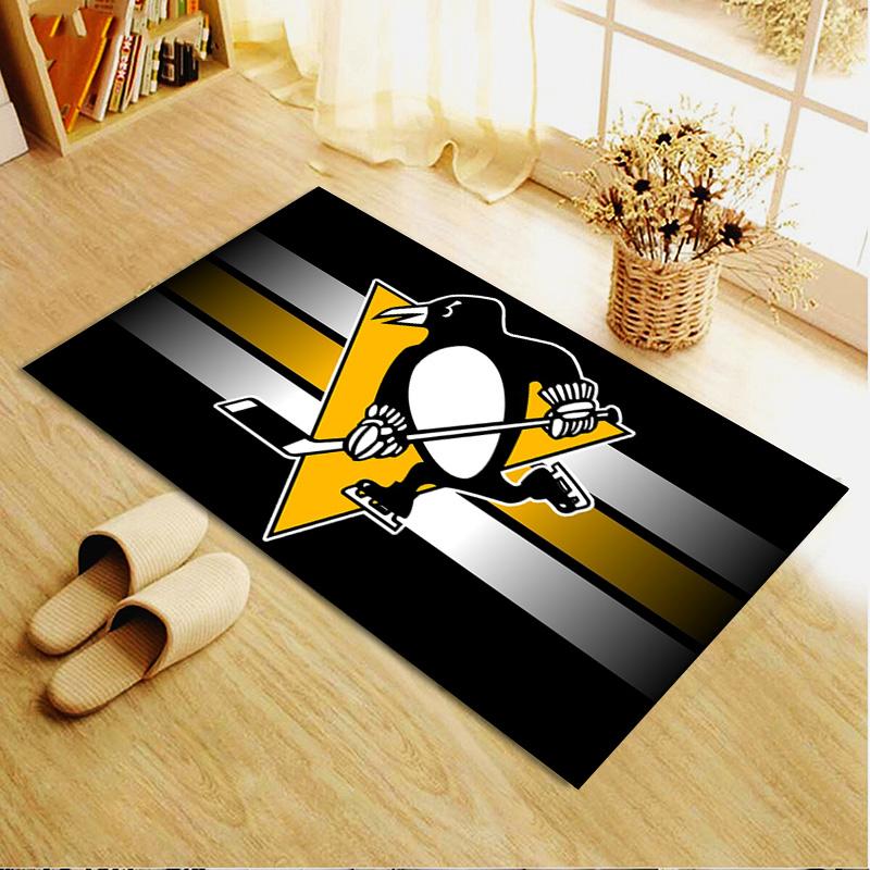 Pittsburgh Penguins Carpet Rug for Living Room Bedroom Home Sofa Decoration,Kids Play Non-slip Floor Mat