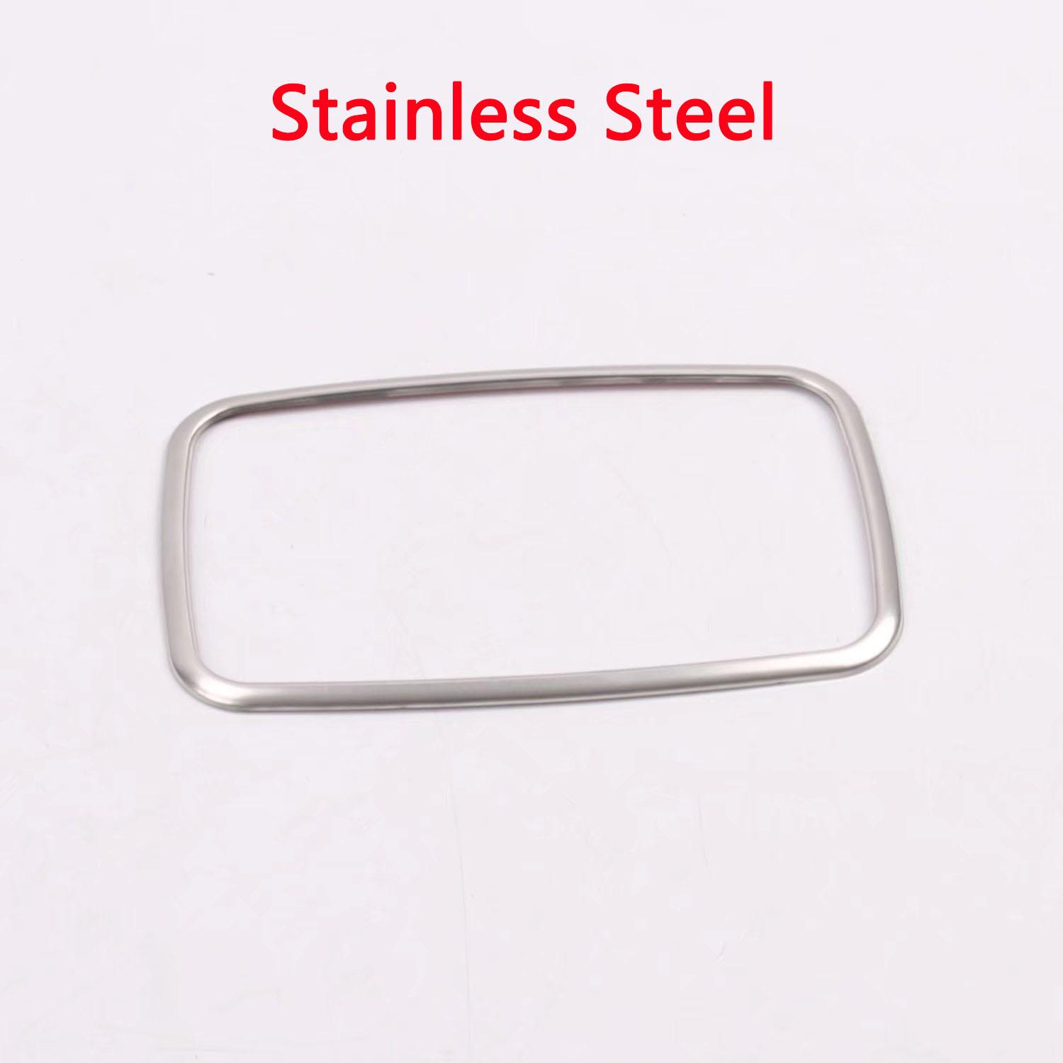 For Hyundai Elantra Avante 2016 2017 2018   Car Frame Detector Stick Rear Back Read Reading Light Lamp Trim Moulding Stainless steel