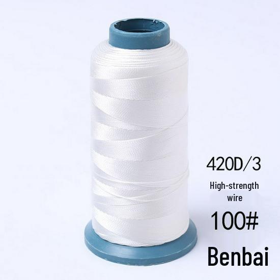 High-Strength Colored 420D Leather & Nylon Thread - Mercerized, Thick, Smooth, 3-Ply Canvas Sewing Thread - Free Shipping