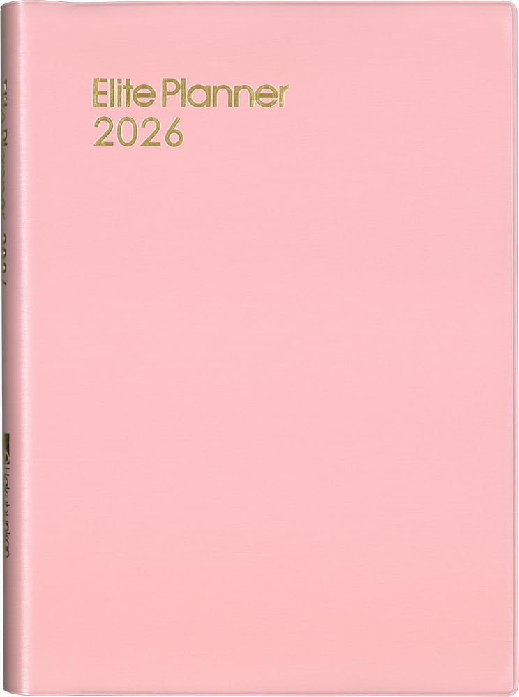 

Hakubunkan 2026 A5 Weekly Elite 184 January Planner, Pink, No. (Starts 2026) розовый