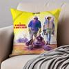 Classic Actor T-Terence Hill and Bud Spencer Cushion Cover Pillowcase Anti-dustmite Invisible Zipper Short Plush Sofa Cushion
