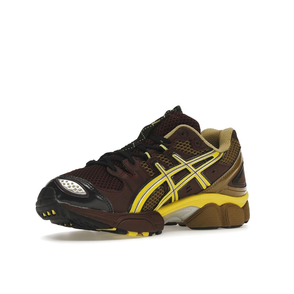 Kiko Kostadinov X ASICS UB3-S Gel Nimbus 9 Rum Raisin Unisex Sneakers Red Green-Sheen 1201A442-600