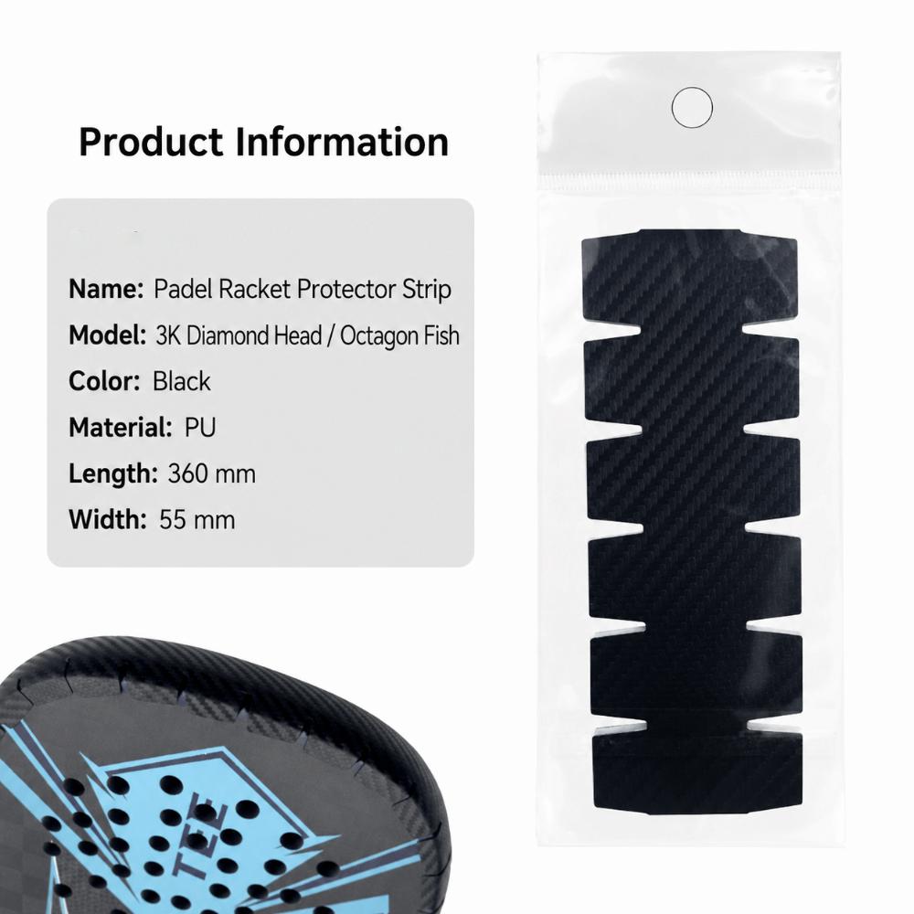 High Elastic Pickleball Racket Edge Sticker TPU Paddle Head Edge Tape  Tournament Use