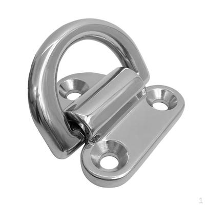 Grampo de aço inoxidável 316 para serviço pesado, pequeno, dobrável, com olhal, anel em D, grampo para reboque