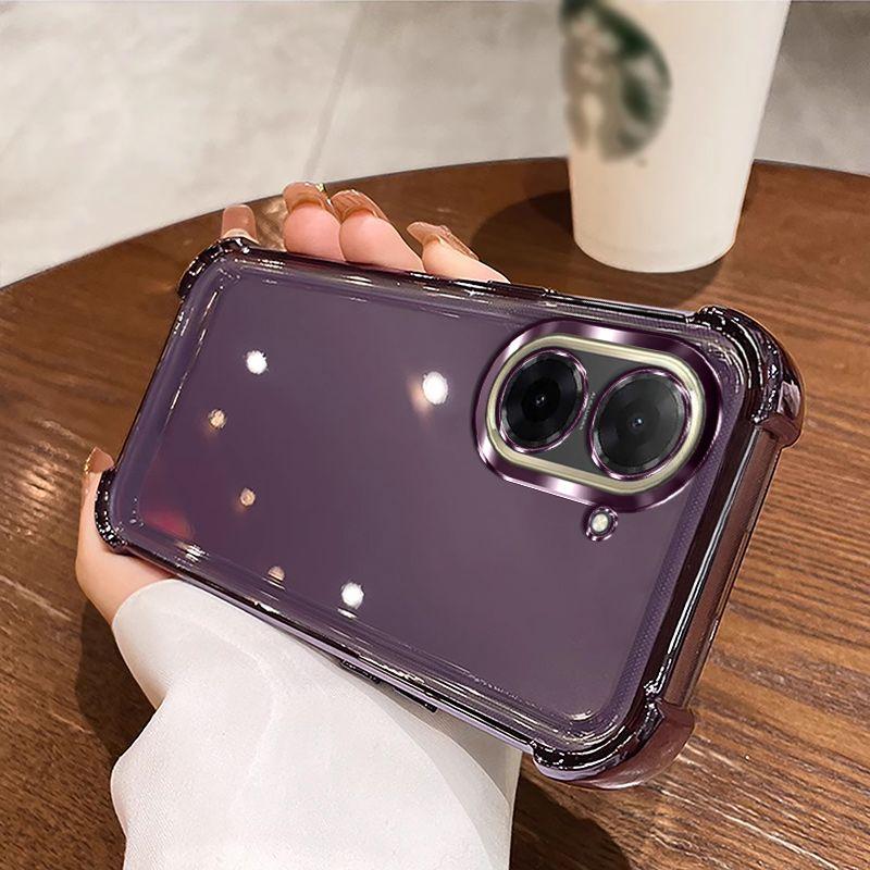 

Прозрачный Противоударный Силиконовый Чехол с Покрытием для Xiaomi Redmi A5 A3 A1 Turbo 4 3 Pro Мягкая Задняя Крышка Redmi A5 фиолетовый