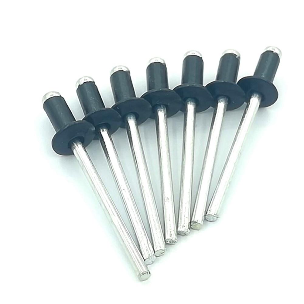 120pcst M2.4 M3.2 Black Aluminium Blind Rivets Nail Decoration Rivets For Furniture Assortment Kit