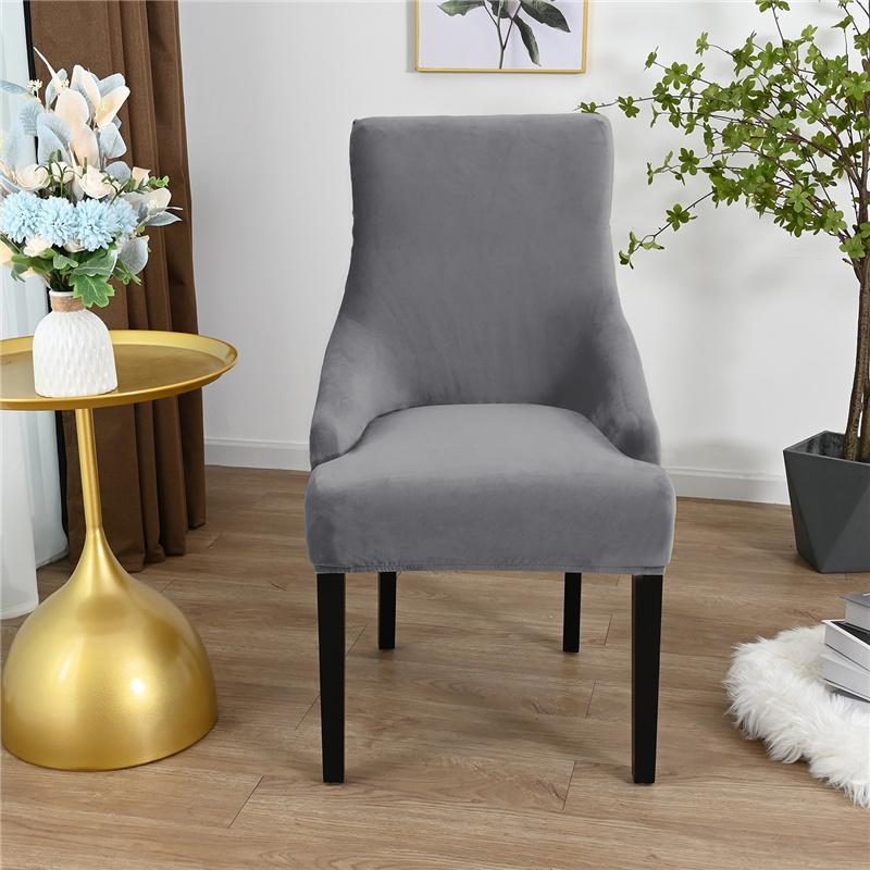 Nordic Sloping Chair Cover High Back Armchair Cover Elastic Comfortable Accent Living Room Seat Covers Office Hotel Home Party