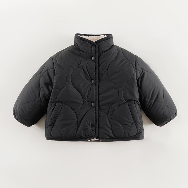 [Fashionable Reversible] Mark Jenny Boys and Girls Faux Shearling Jacket Children s Autumn and Winter New Style 241007 Lime 130