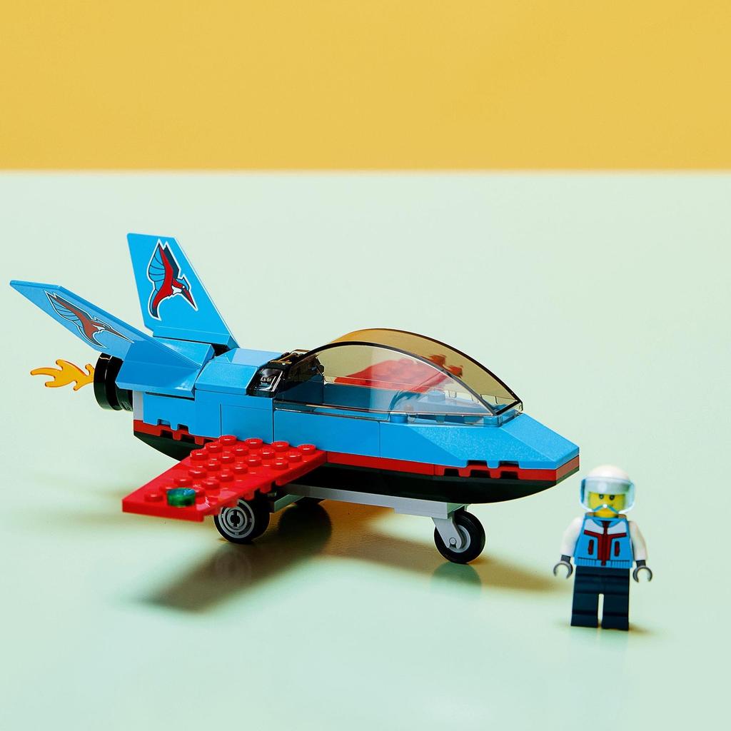 LEGO City Stunt Plane 60323, a Toy Block Gift for Boys and Girls Ages 5 and Up.