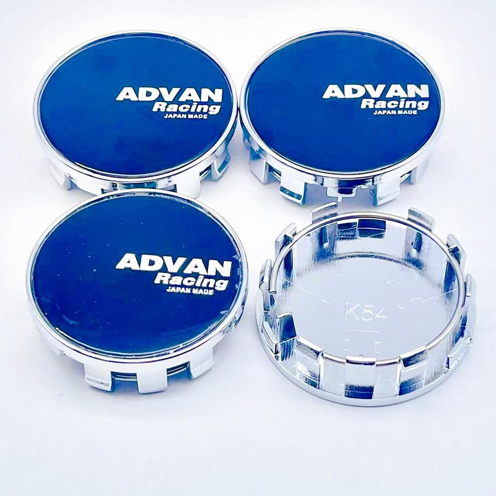 4pcs/Set High Quality 54mm ADVAN  Racing Car Wheel Center Hub Rim Cap Styling Cover For ADVAN Emblem Badge Stickers Accessories