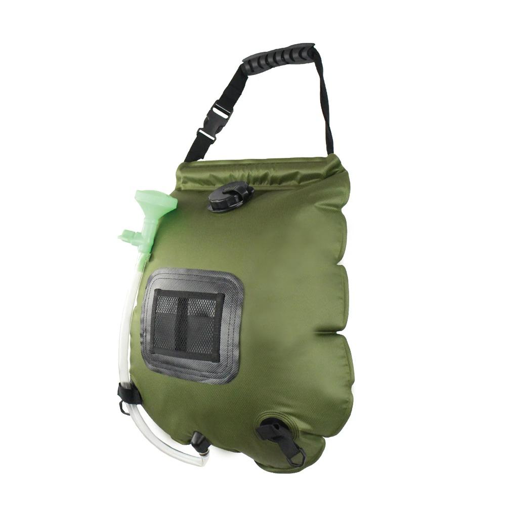 BEPAN 20L Portable Outdoor Solar Shower Bag Camping Hanging Water Heater Bag Beach Hiking Travel Lightweight Leak Proof Multi Purpose