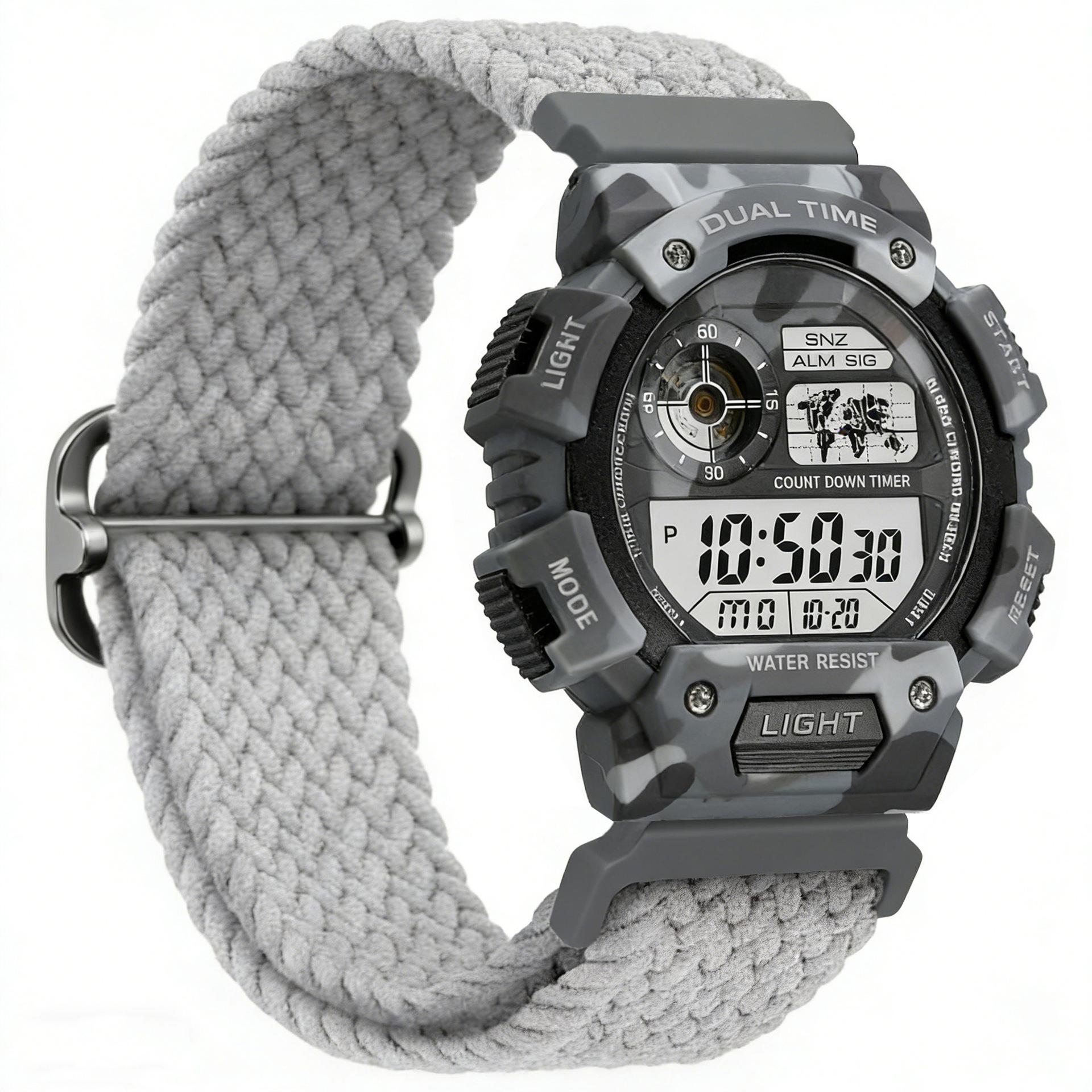 Men S Fashion Mountaineering Watch Men S Multifunctional Outdoor Sports Swimming Waterproof Student Electronic Watch Digital Display