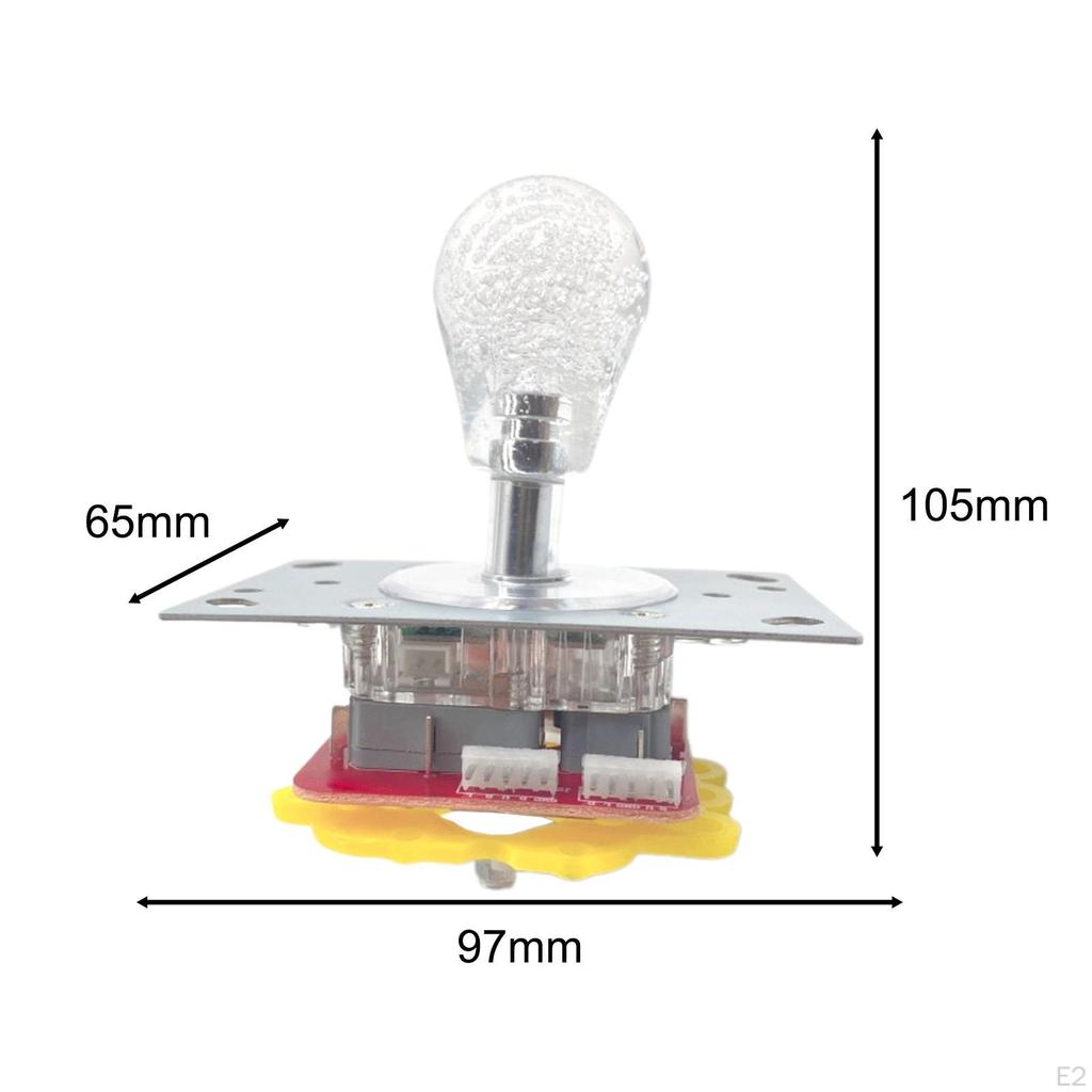 LED arkádový podsvícený joystick, krátký hřídel joystick skříňky tlačítek Přepínatelné pro